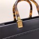 LARGE SUNSHINE SHOPPER leather shopper Black High