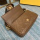 BAGUETTE leather bag Brown High