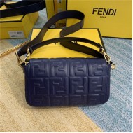 BAGUETTE leather bag Navy High