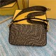 BAGUETTE jacquard FF Vertigo bag Brown High