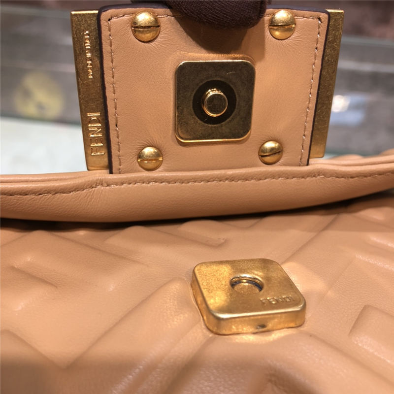 MINI BAGUETTE leather bag Nude High