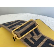 Fendi STRAP YOU ribbon shoulder strap Black High