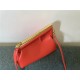 Fendi First Small Leather Bag Orange Red High