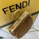 Nano Fendi First Charm Leather Caramel High