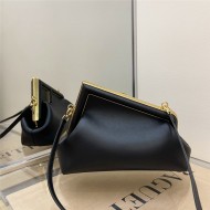 Fendi First Small Leather Bag Black High