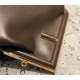 Fendi First Medium Leather Bag Coffee High