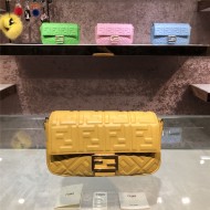 BAGUETTE leather bag Yellow High