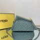 Fendi First Small Braided Leather Bag Green High