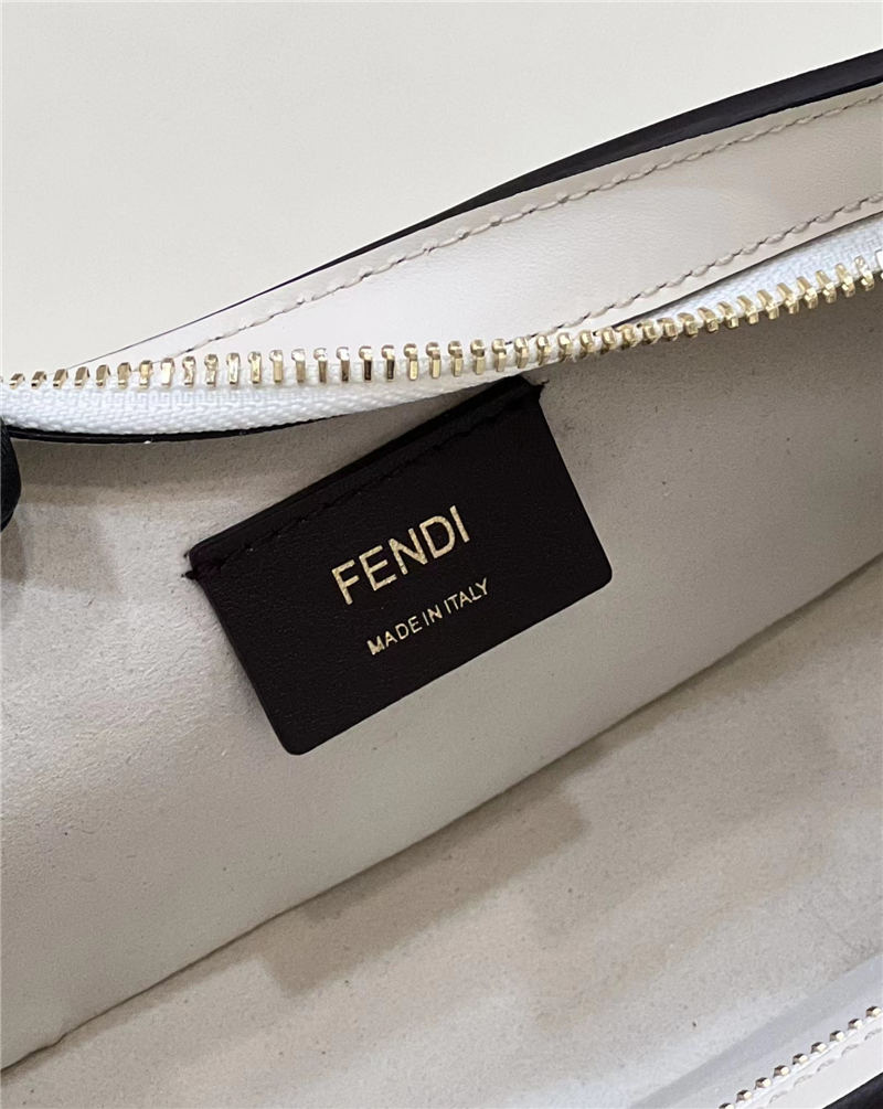 Fendi O’Lock Swing leather and fox fur pouch High