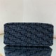 Fendi O’Lock Zipper tapestry fabric bag High