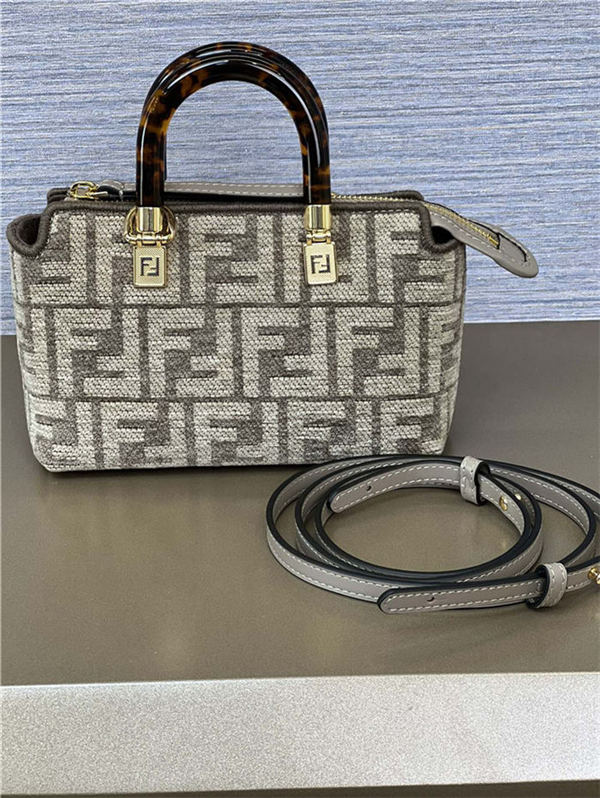 Fendi By The Way Mini Boston bag tapestry fabric High