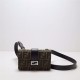 MINI BAGUETTE Fabric bag Brown High