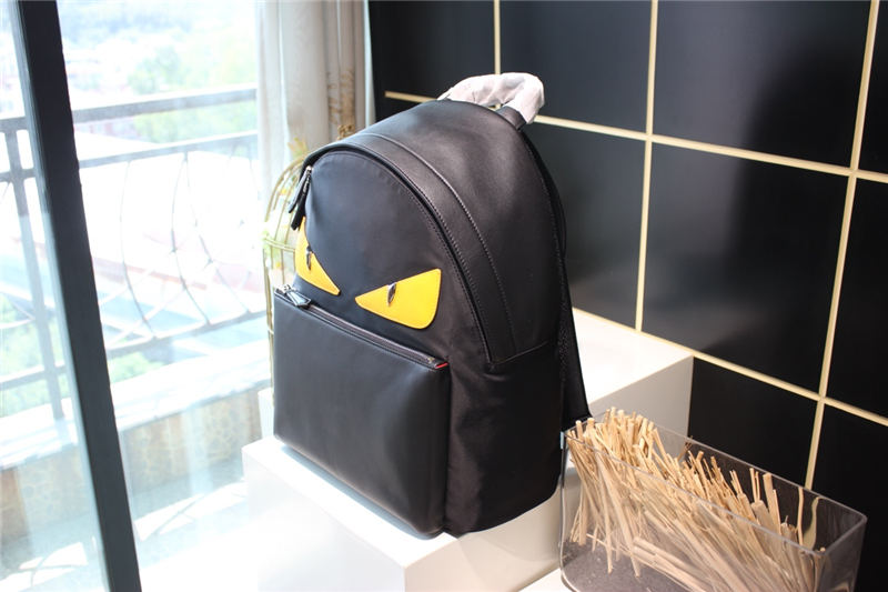 BAG BUGS BACKPACK Nylon and Leather Black-Yellow High