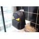 BAG BUGS BACKPACK Nylon and Leather Black-Yellow High