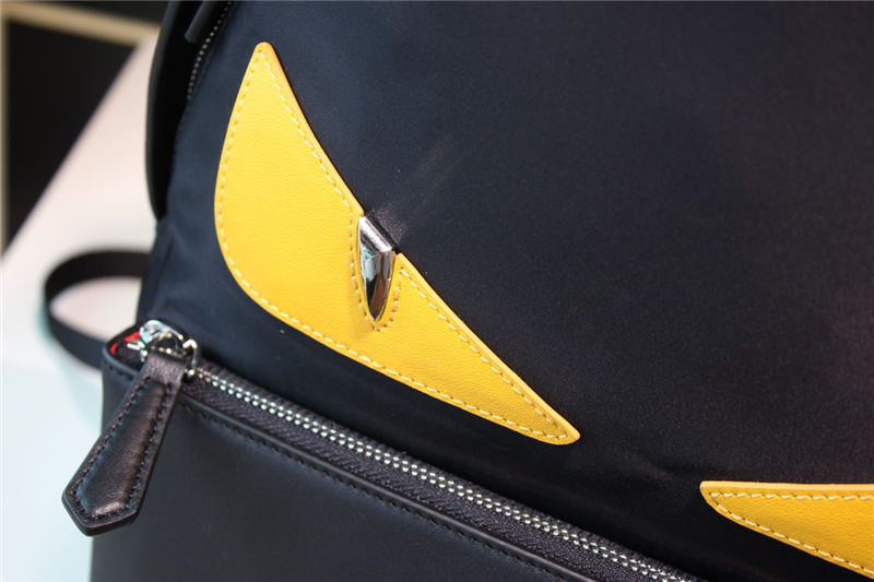 BAG BUGS BACKPACK Nylon and Leather Black-Yellow High