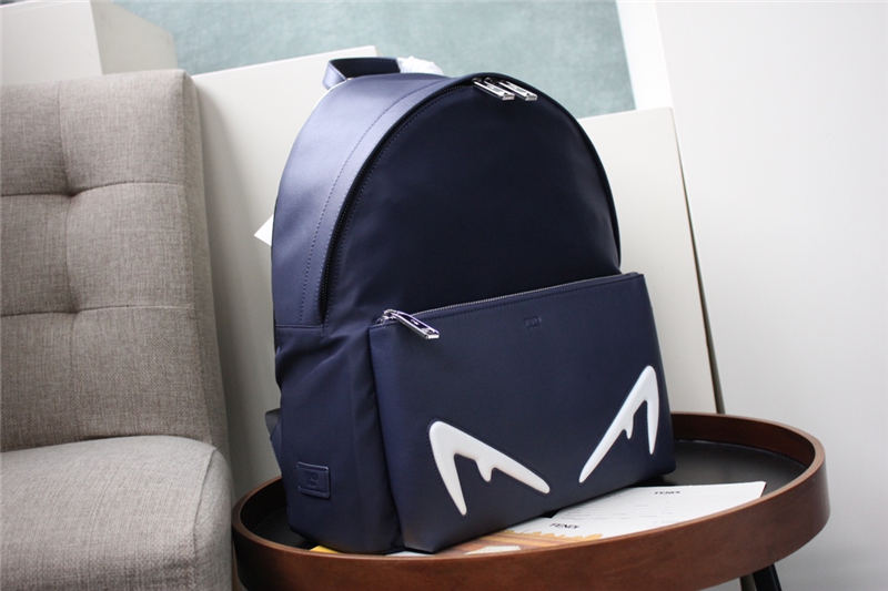 BAG BUGS BACKPACK in Nylon and Leather in Navy High