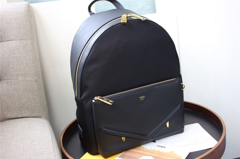 BAG BUGS BACKPACK in Nylon and Leather Black High