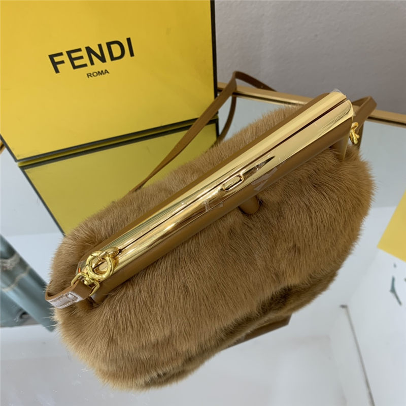 Fendi FIRST SMALL mink bag Brown High