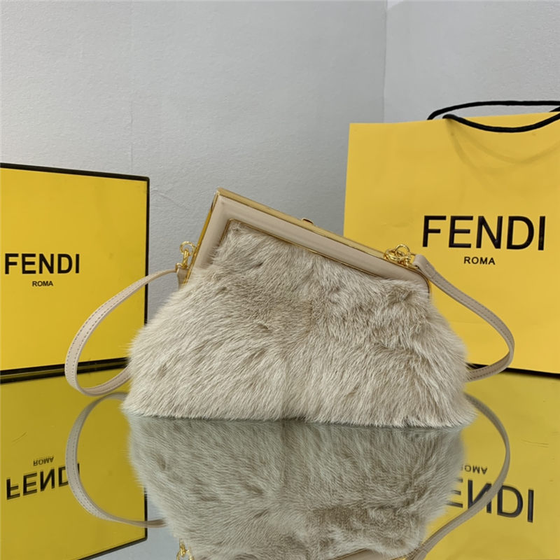 Fendi FIRST SMALL mink bag Pink High