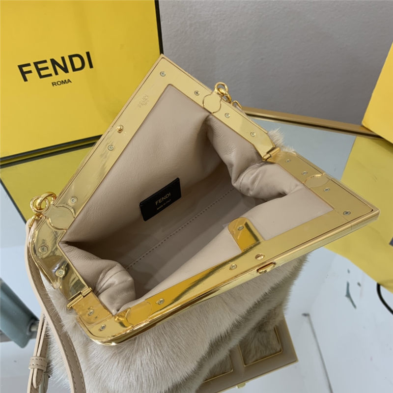 Fendi FIRST SMALL mink bag Pink High