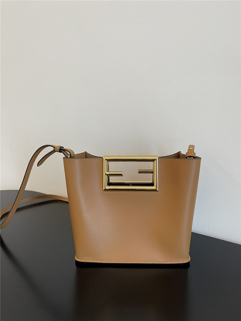 Fendi WAY SMALL leather bag Caramel High