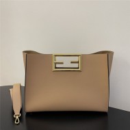 Fendi WAY MEDIUM leather bag Beige High