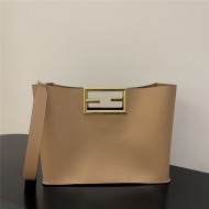 Fendi WAY MEDIUM leather bag Beige High