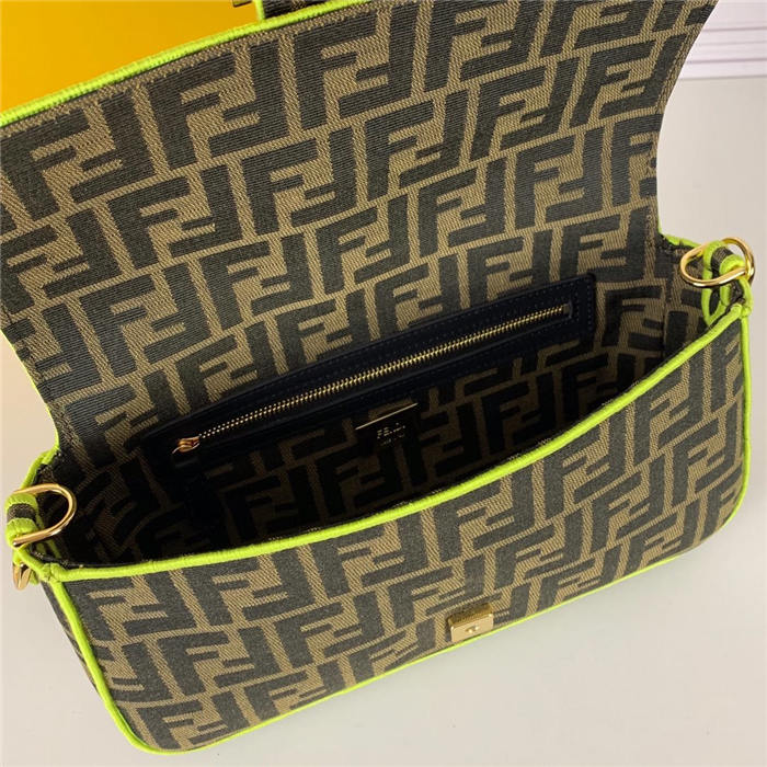 BAGUETTE fabric bag green High