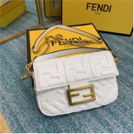 MINI BAGUETTE leather bag White High