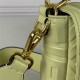 LARGE BAGUETTE leather bag green High