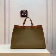 PEEKABOO X-TOTE canvas SHOPPER Green High