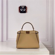 PEEKABOO ICONIC MINI leather bag Brown High