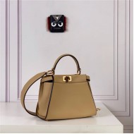 PEEKABOO ICONIC MINI leather bag Brown High