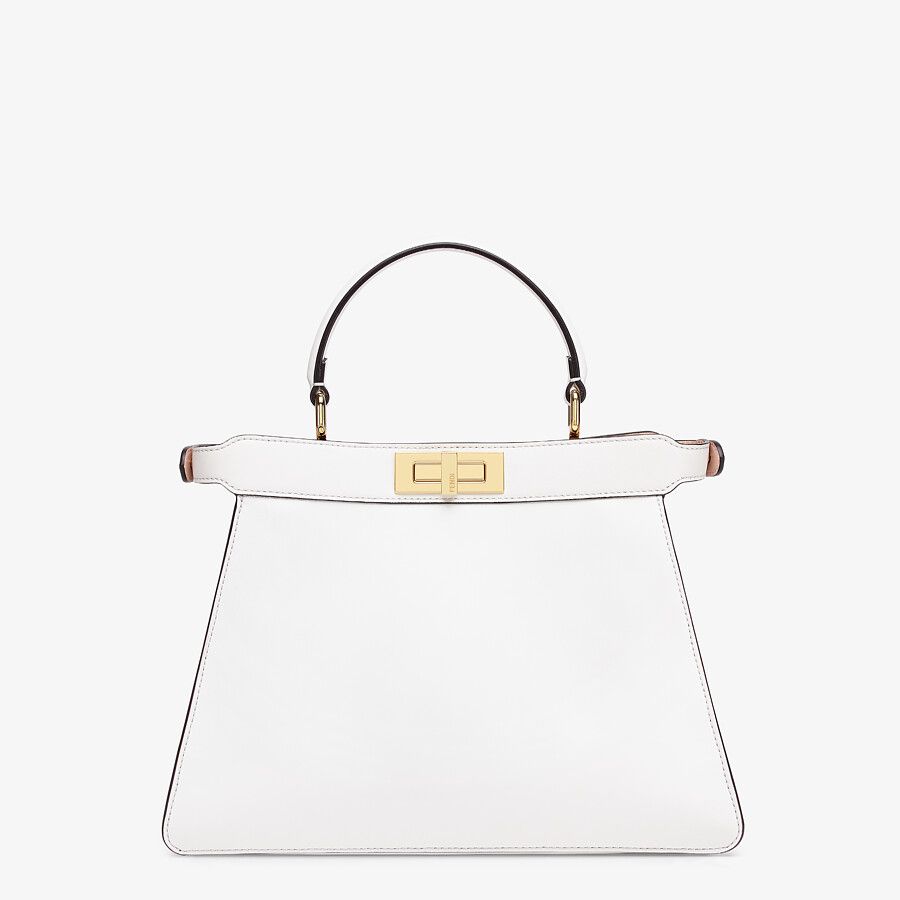 PEEKABOO ISEEU MEDIUM leather bag White High