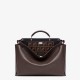 PEEKABOO ICONIC ESSENTIAL calfskin bag Brown High