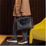 PEEKABOO ICONIC ESSENTIAL calfskin bag Gray High