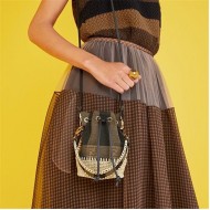 MON TRESOR Brown fabric mini-bag High