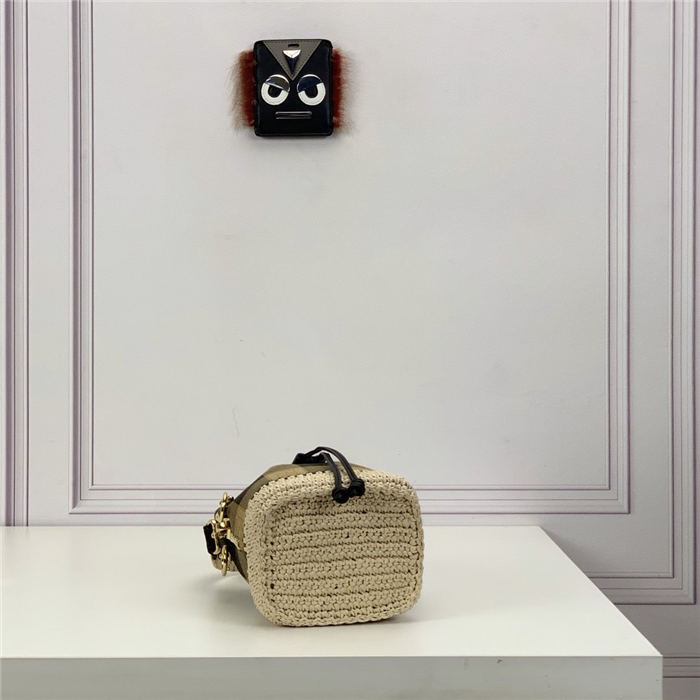 MON TRESOR Brown fabric mini-bag High