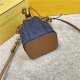 MON TRESOR Blue denim mini bag High