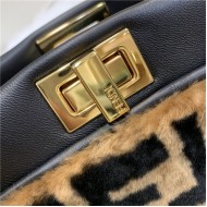 PEEKABOO shearling bag High