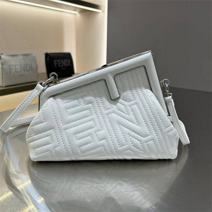 Fendi First Small Leather Bag-stitching High