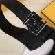 Fendi FF Leather Belt 38mm FF Buckle High