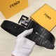 Fendi FF Leather Belt 38mm FF Buckle High