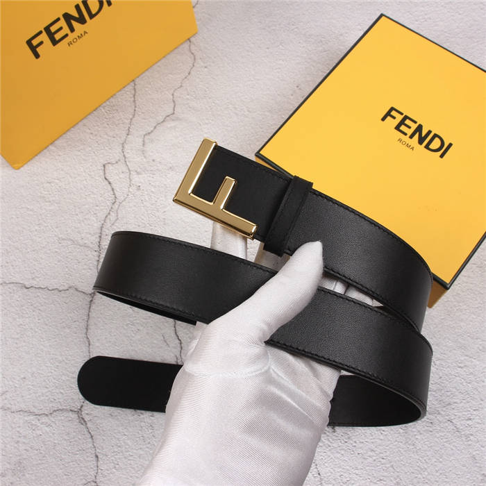 Fendi Leather Belt 38mm F Buckle in High