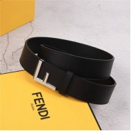 Fendi Leather Belt 38mm F Buckle High