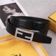 Fendi Crocodile Belt 35mm Baguette Buckle High