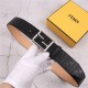 Fendi FF Leather Belt 38mm Baguette Buckle High