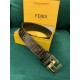 Fendi FF Leather Belt 38mm FF Buckle High