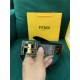 Fendi FF Leather Belt 38mm FF Buckle High