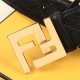 Fendi FF Leather Belt 38mm FF Buckle High